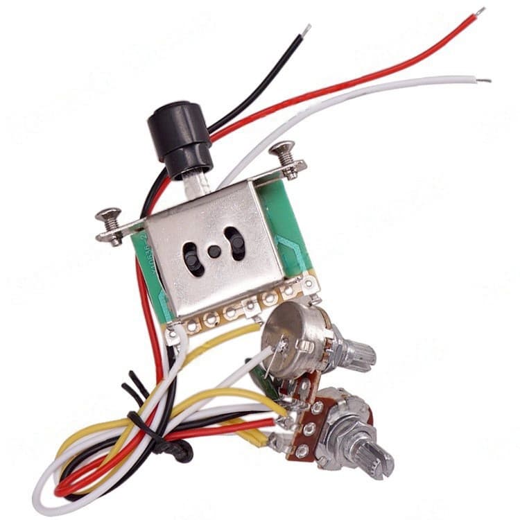 TELE Conjunto De Circuito De Guitarra Elétrica Eletrônico 1T1V Potenciômetro Interruptor De Três Velocidades Sem Soqu
