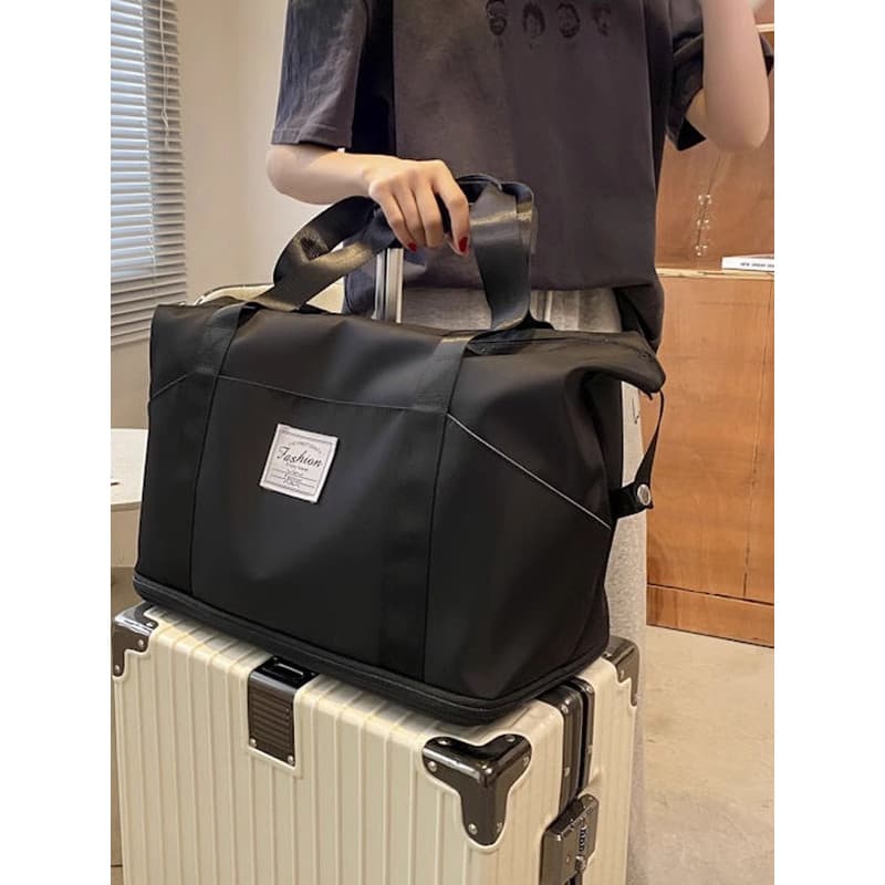 Bolsa de viagem feminina, bolsa de armazenamento de grande capacidade, carrinho portátil, viagem de negócios, portátil,