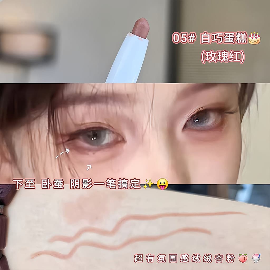 Caneta Gel delineadora de bicho-da-seda, à prova d'água, à prova de suor, suave, fácil de colorir, não é fácil de borrar