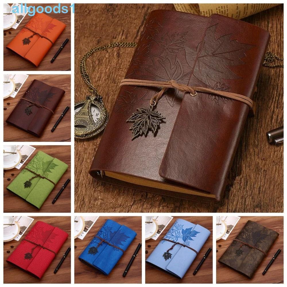 Caderno Vintage ALLGOODS Travellers , Kraft De Couro PU Em Branco Retrô Fichário