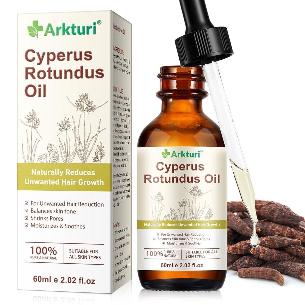 Óleo de Cyperus Rotundus, Óleo de Cyperus Rotundus para Remoção de Pelos, Reduz o Crescimento de Pelos Corporais, Hidrat