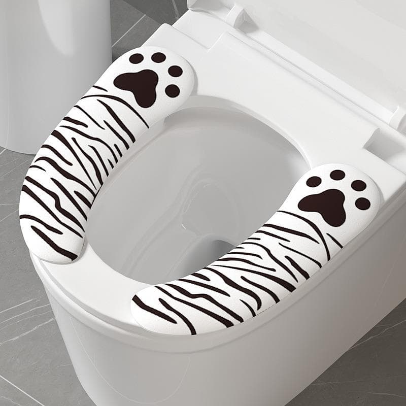Almofada pegajosa para assento de vaso sanitário, almofada de lã para assento de vaso sanitário de bebê, mictório para b