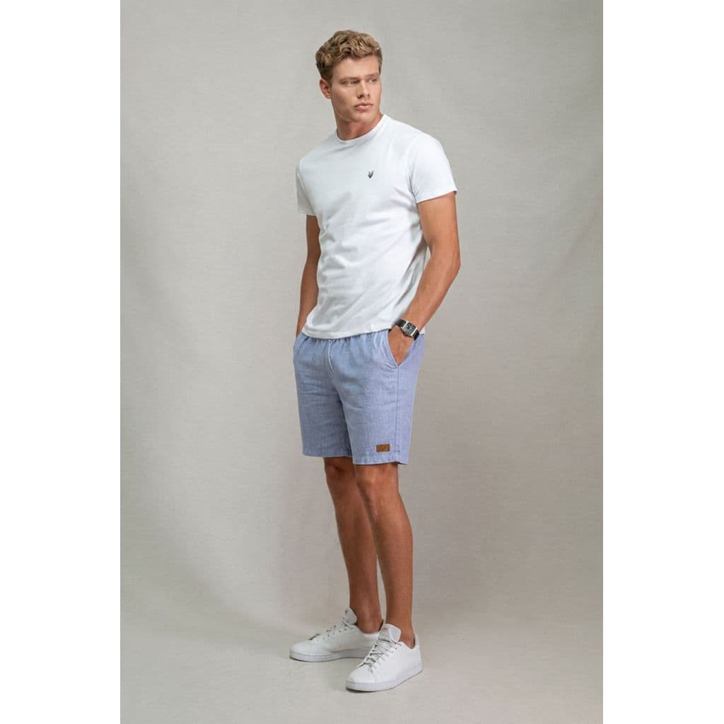 Bermuda Masculina de Linho Ogochi Casual Moda Masculina