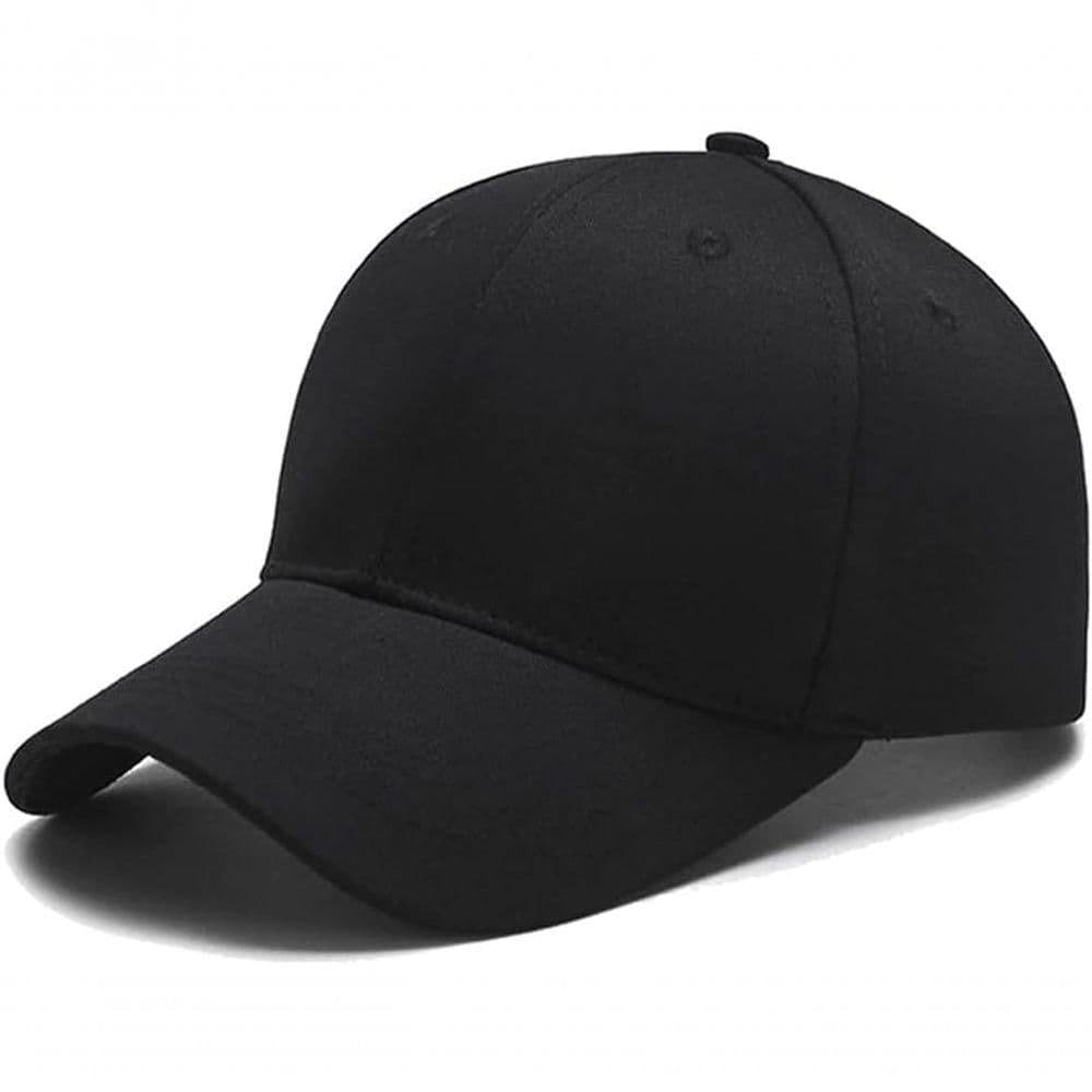 Boné Preto Unissex Baseball Chapéu Respirável