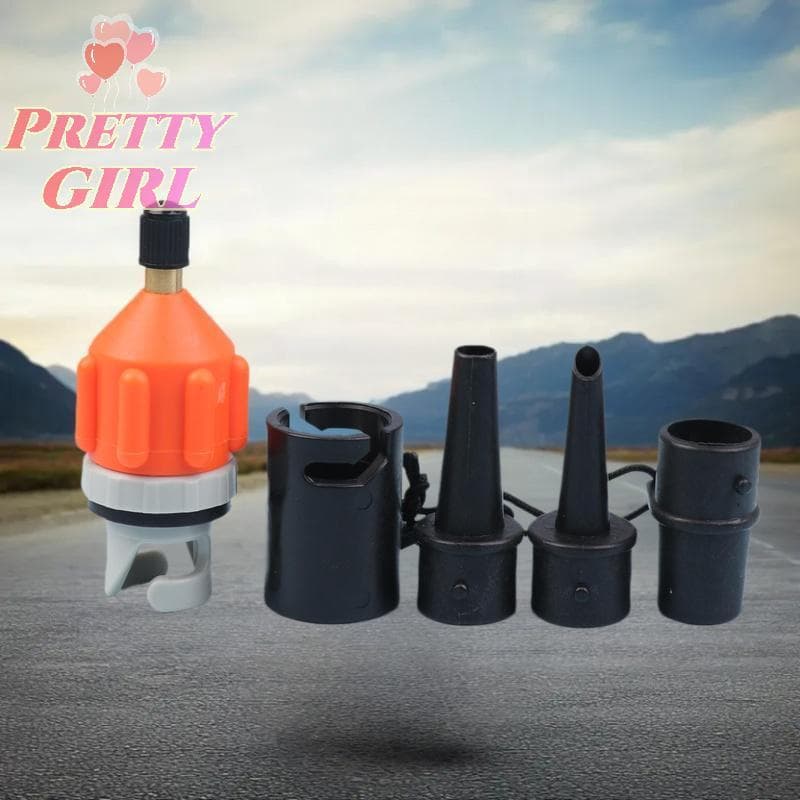 [Pretty ggirl] Adaptador De Válvula De Ar Para Placa SUP Bomba Inflável Barco A Remo Caiaque Pneu Air Connectorbo Kit [N