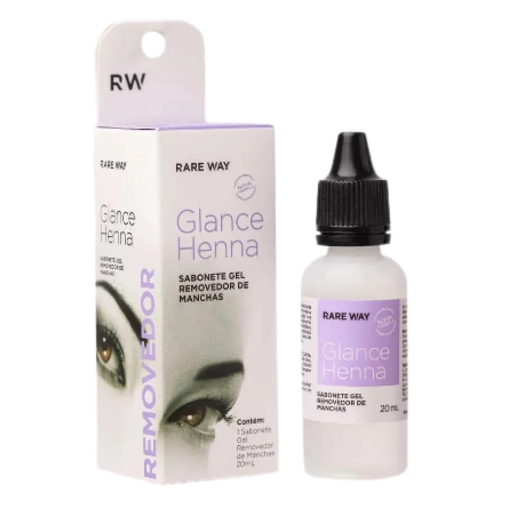 Sabonete Liquido Gel Removedor De Henna 20ml Glance Rare Way