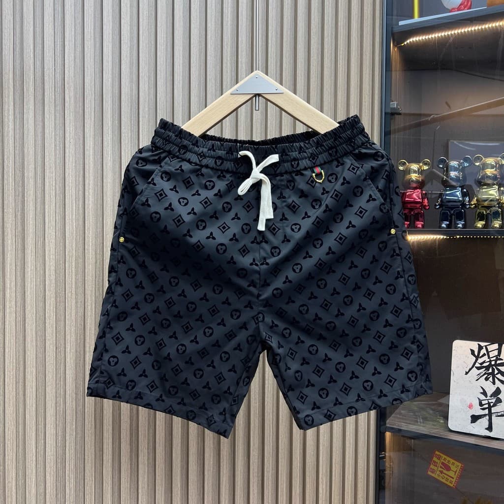Street Wear reunindo Shorts impressos masculino verão fino calças de quatro pontos estação europeia juventude Casual cal