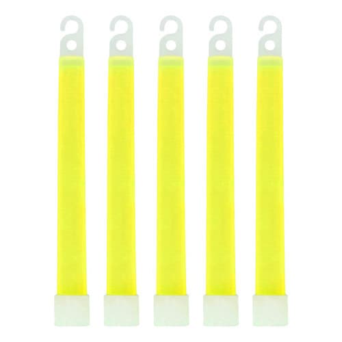 Cyalume Bastão Luminoso Amarelo 15cm Emergência Luminoso Gra
