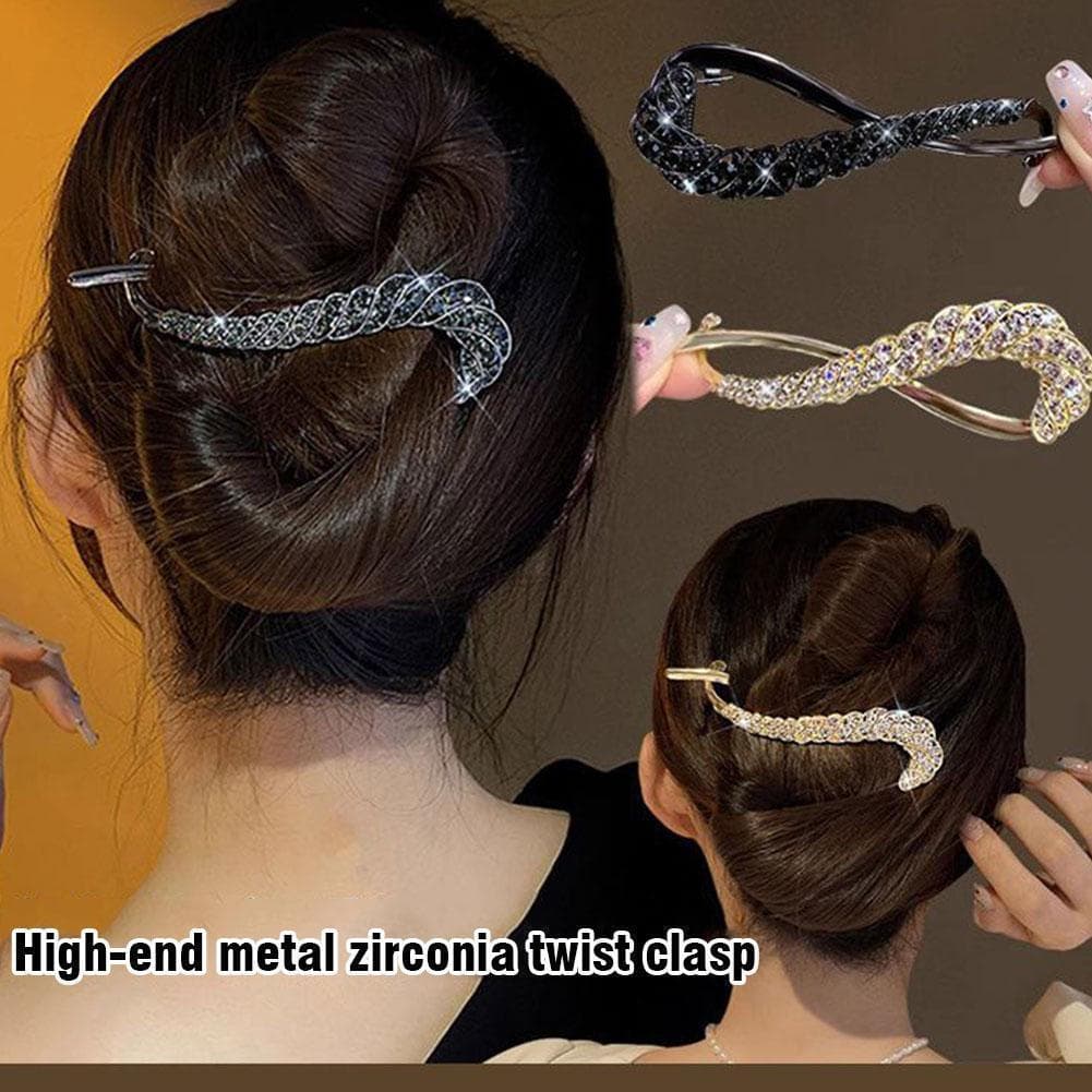 Grampo De Cabelo Vintage Avançado Para Mulheres Com Botões De Flores Na Parte De Trás Da Cabeça E M0e2