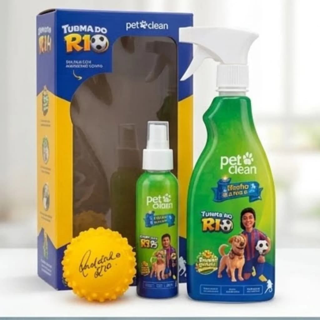 Kit Copa Banho Seco Limpa Patas E Bolinha R10 Pet Clean Cão