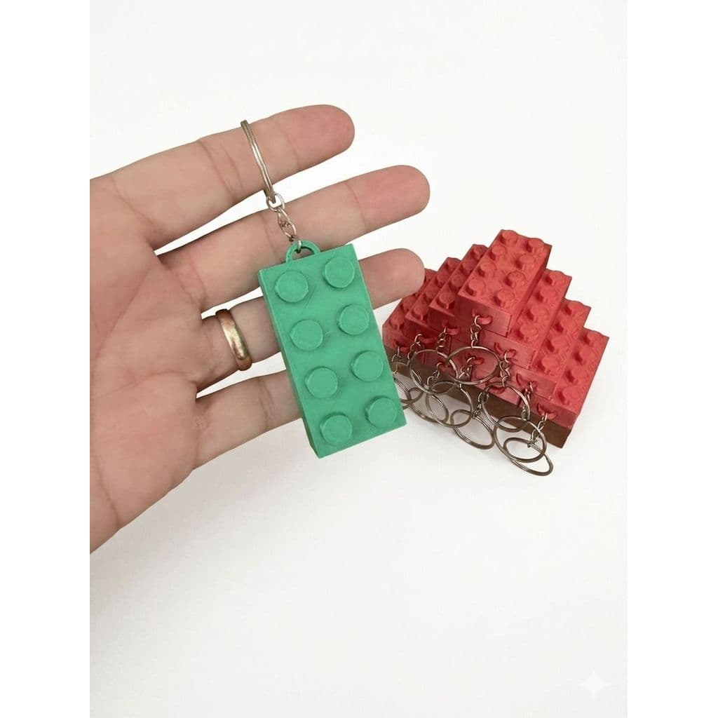 Kit 20 Chaveiros De Blocos De Montar lembrancinha