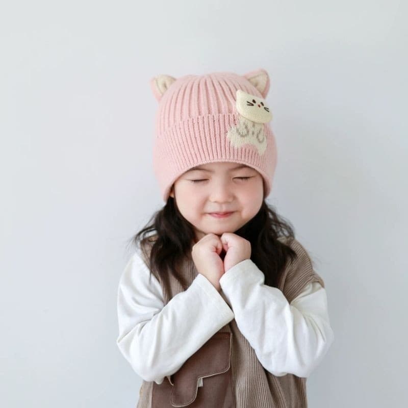 Touca Gorro De Frio Inverno Infantil Tricotado Forrada Dentro Para Criança Menino Menina Fofo VARIOS MODELOSCoraleatória