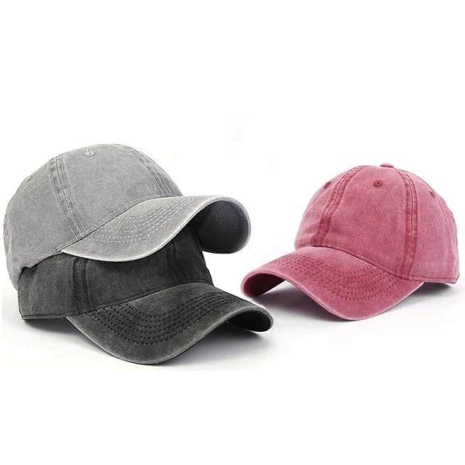 Boné Liso Várias Cores Clássico Dad Hat Baisebol Cap Vintage Estonado Chapéu Unisex Ajustável