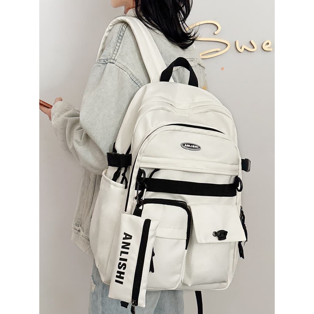 Mochila escolar feminina, estudantes do ensino médio, grande capacidade, estudantes do ensino médio, estudantes universi