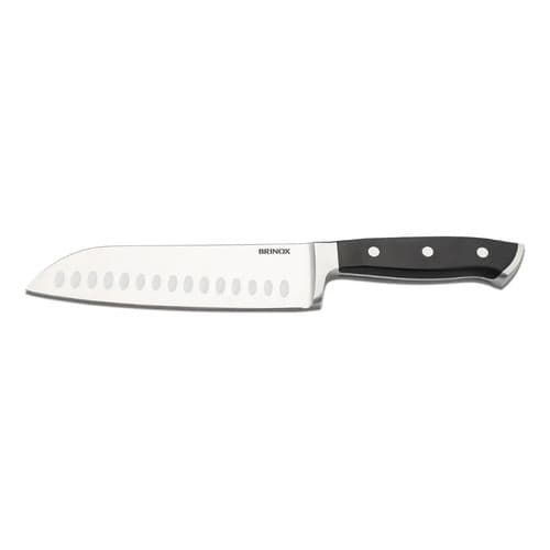 Faca Santoku Para Fatiar Ou Picar Infinity 31,4cm Brinox Preto