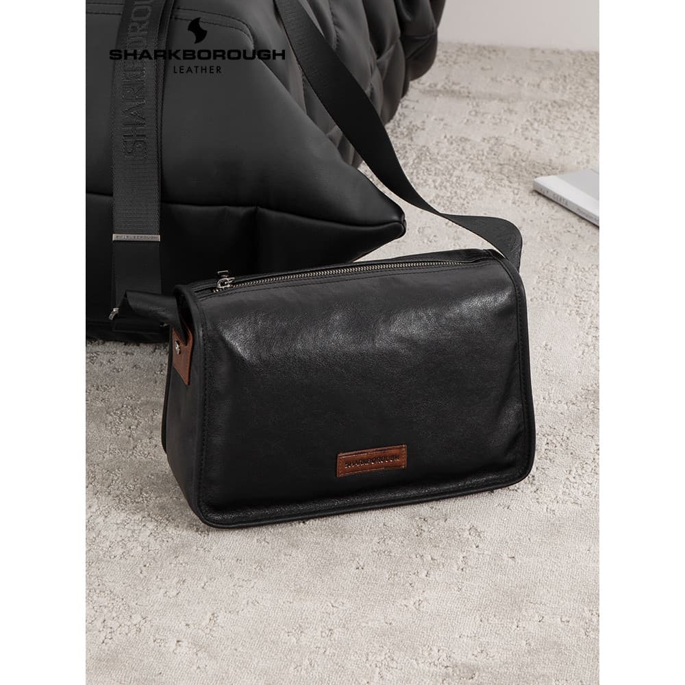 Bolsa mensageiro masculina estilo 2024 novo estilo vegetal curtido couro bolsa masculina Commuter bolsa de ombro de gran