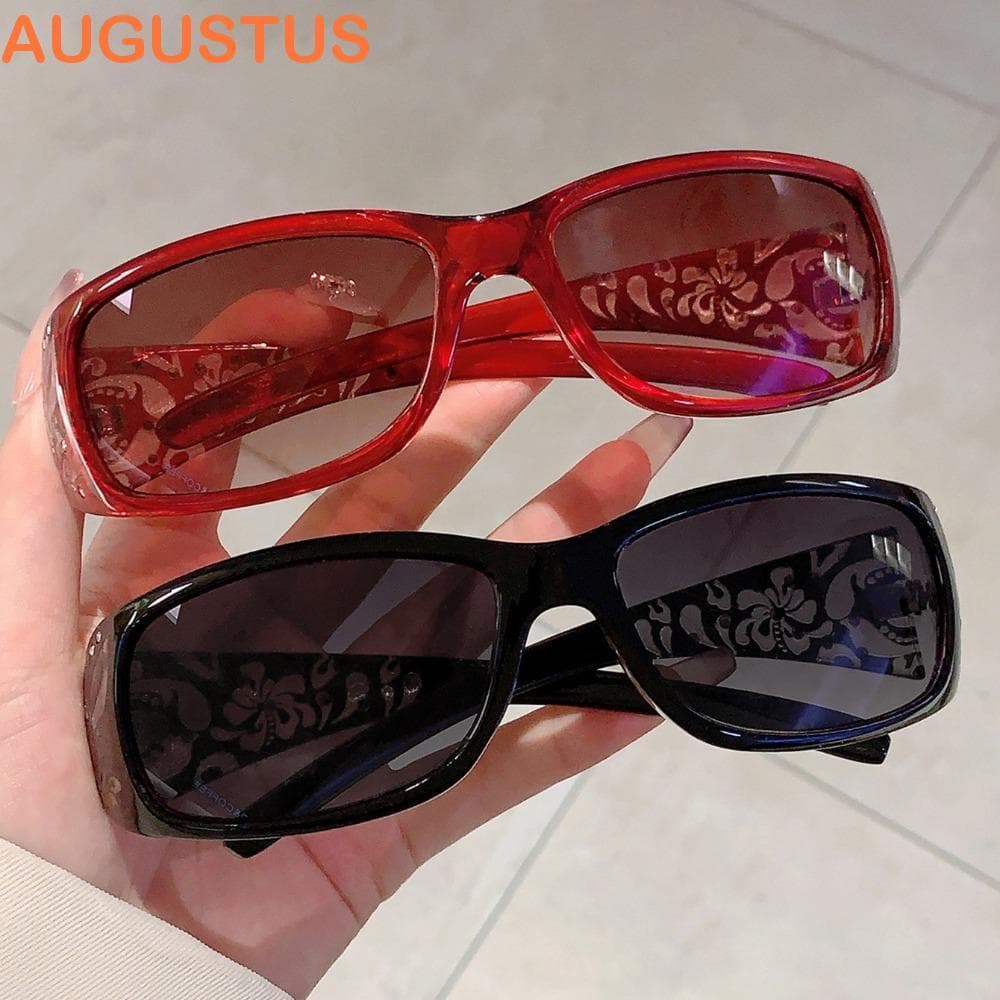 Óculos De Sol Com Strass AUGUSTUS , Y2K PC Cat Eye Esportivos