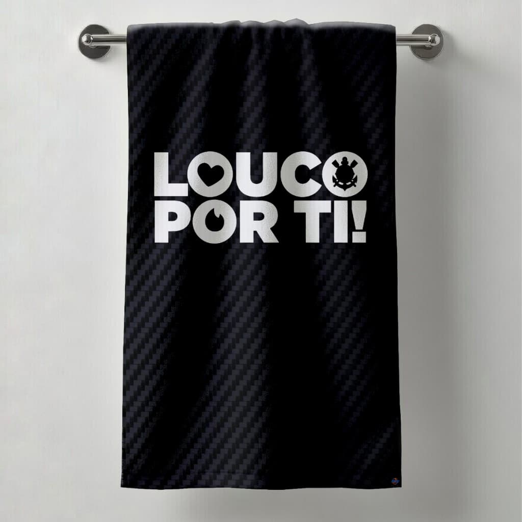Toalha Banho Estampa Corinthians Torcedor Timão Time Futebol Premium Praia Piscina Macia Atoalhada
