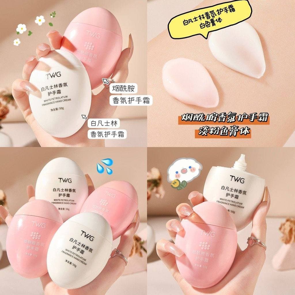 Fragrância creme para as mãos hidratante clareamento outono inverno niacinamida creme para as mãos hidratante não gordur