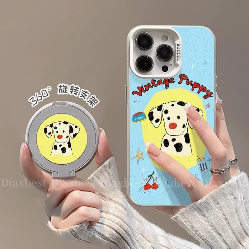 Azul Retro Adequado para redmi note14 Capa de telefone redmi Novo estilo 13pro Suporte giratório NOTE12PRO Cor fosca Pra