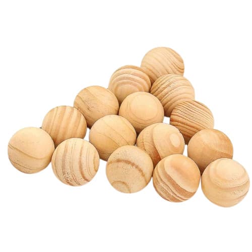50 bolas de Cedro 21mm anti Traça Mofo Bolor para Closet Gavetas Cedric 21mm