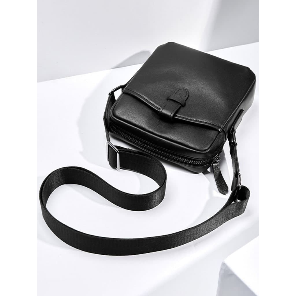 Bolsa de ombro masculina de couro genuíno 2026 novo estilo na moda primeira camada bolsa mensageiro de couro macio bolsa