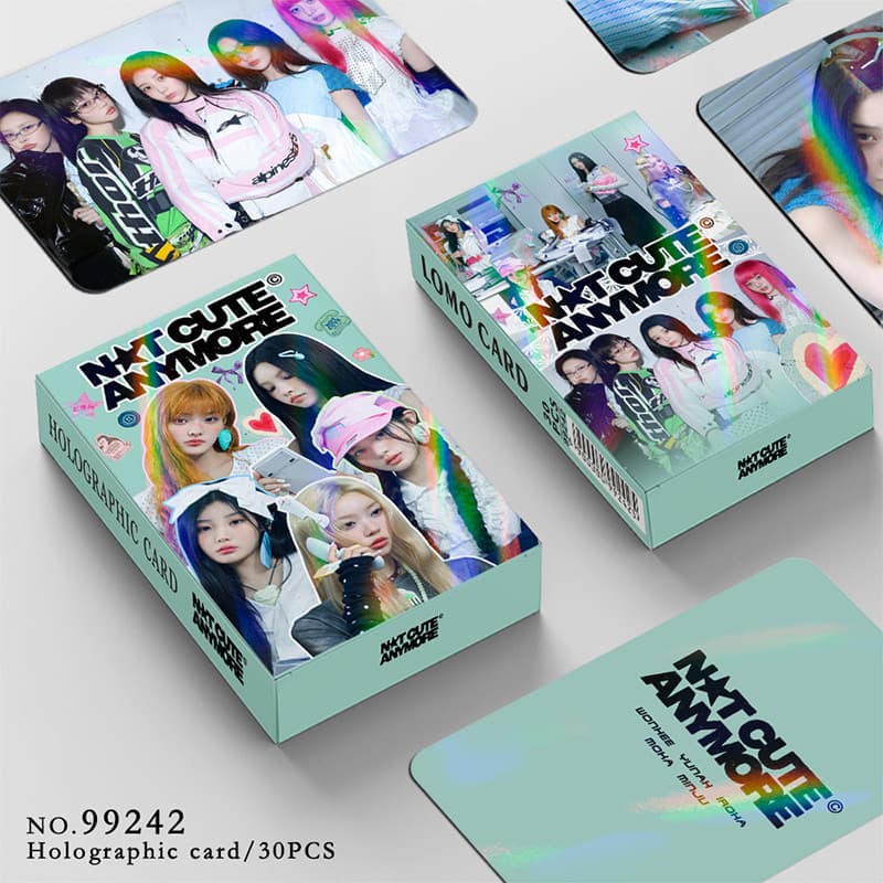 30 Pçs/Caixa ILLIT Photocard NOT CUTE ANYMORE Cartão Holográfico KPOP LOMO De Coleção