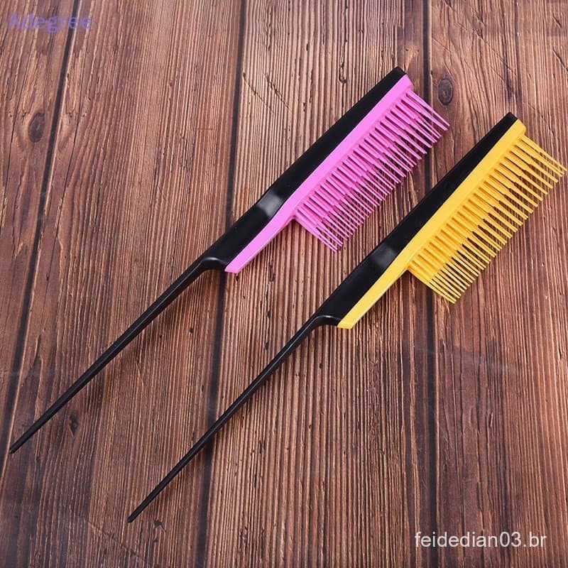 Adegree Pro Salão De Cabeleireiro Brincando De Pentear De Costas Escova Linha Fina Ferramentas De Estilo Novo