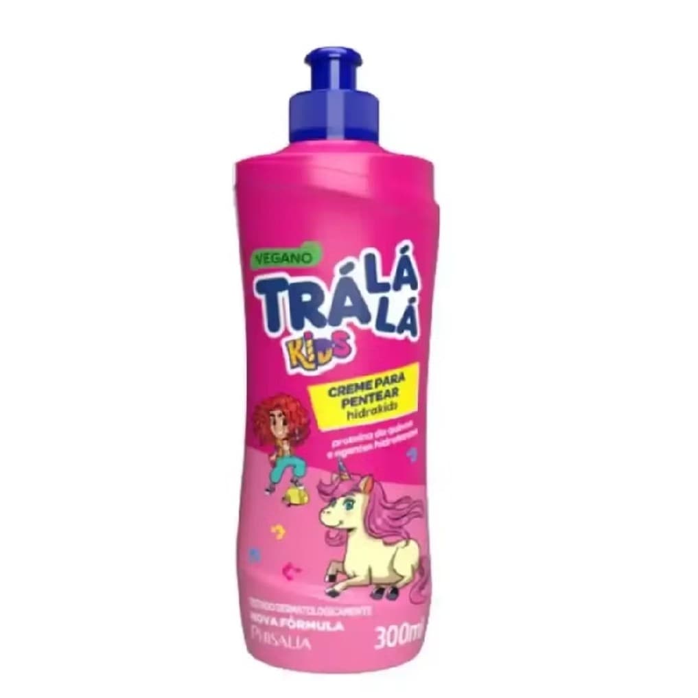 Creme Pentear Tra La La Kids 300ml Hidrakids Rosa