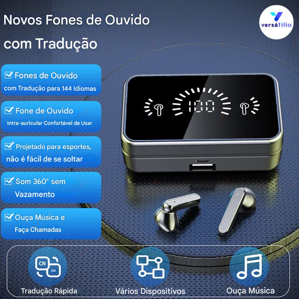 S20 IPX5 À Prova D'água Bluetooth 5.2 Fones De Ouvido Esportivos Com Estojo De Carregamento E Microfone Embutido