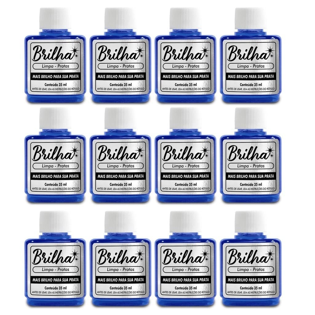12 Unidades Limpa Pratas Brilha 35ml - Atacado