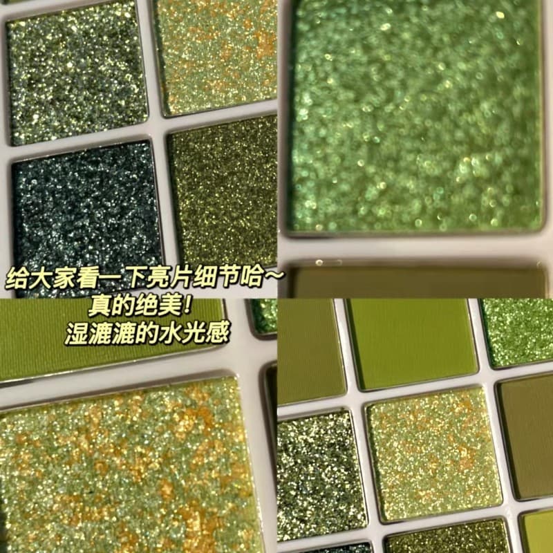 Bolo Matcha!INSFANY Sombra Verde Abacate Jam Nove Cores Iluminar Modificação dos Olhos Sombra Diamante Polarizada