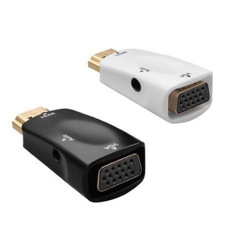 Adaptador em caixa HDMI para VGA Conversor HDMI para vga com fabricante de fonte de áudio macho para fêmea