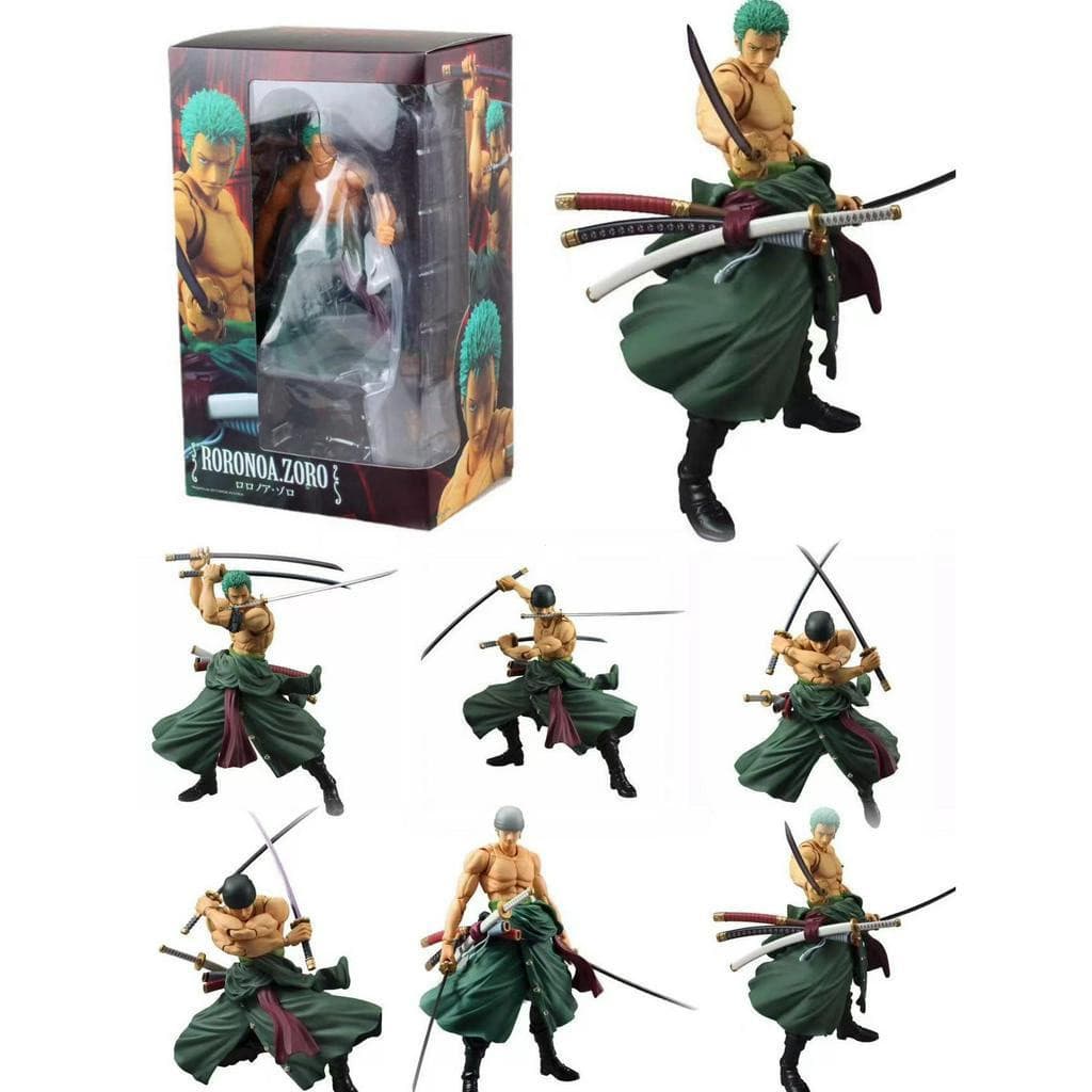 Figura Roronoa Zoro Boneco Articulados One Piece 18 cm