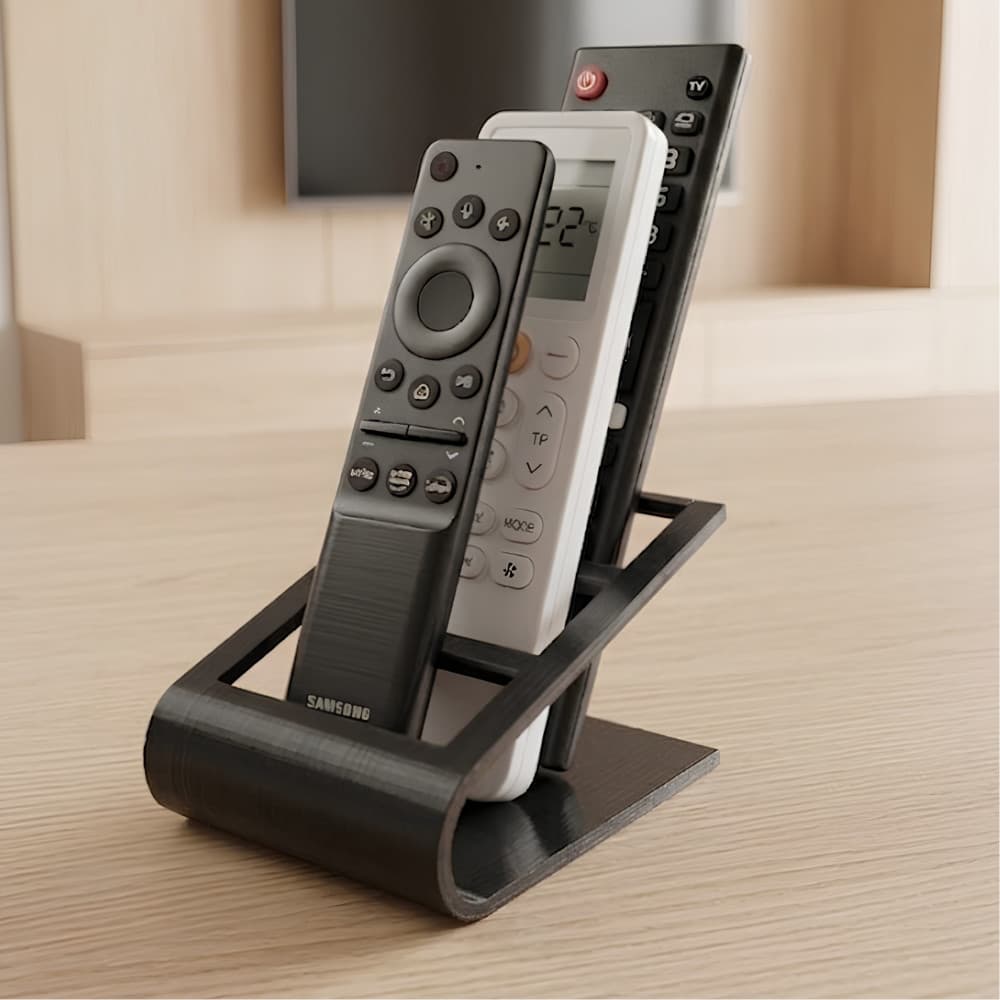 Suporte Organizador para Controles Remotos | Porta Controle Mesa Rack Sala Sofá Moderno
