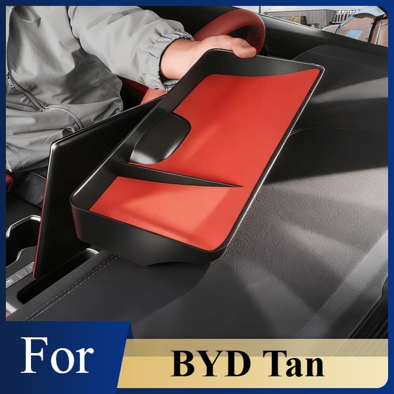 Para BYD Tan Painel Traseiro Caixa De Armazenamento Bandeja Afundado Montagem Tela Área Traseira Economia Espaço