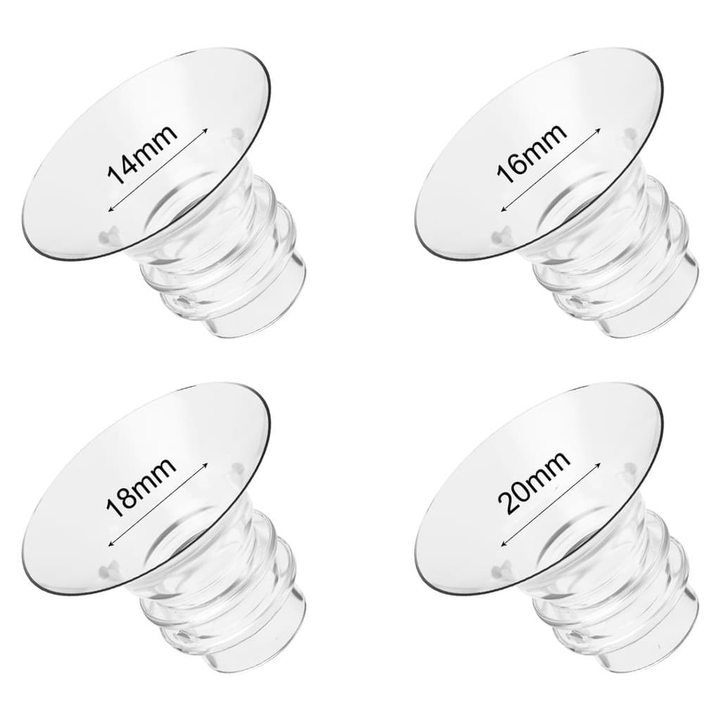 Inserções De Flange De 14 Mm 16 18 20 Compatíveis Com Spectra Elvie Medela Willow go Bellababy Bomba Tira Leite/Extensõe