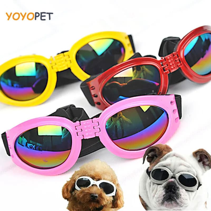 Óculos Dobráveis Para Animais De Estimação , 17cm , De Sol Cães , Verão , À Prova De Vento , Protetor Solar , Filhotes ,