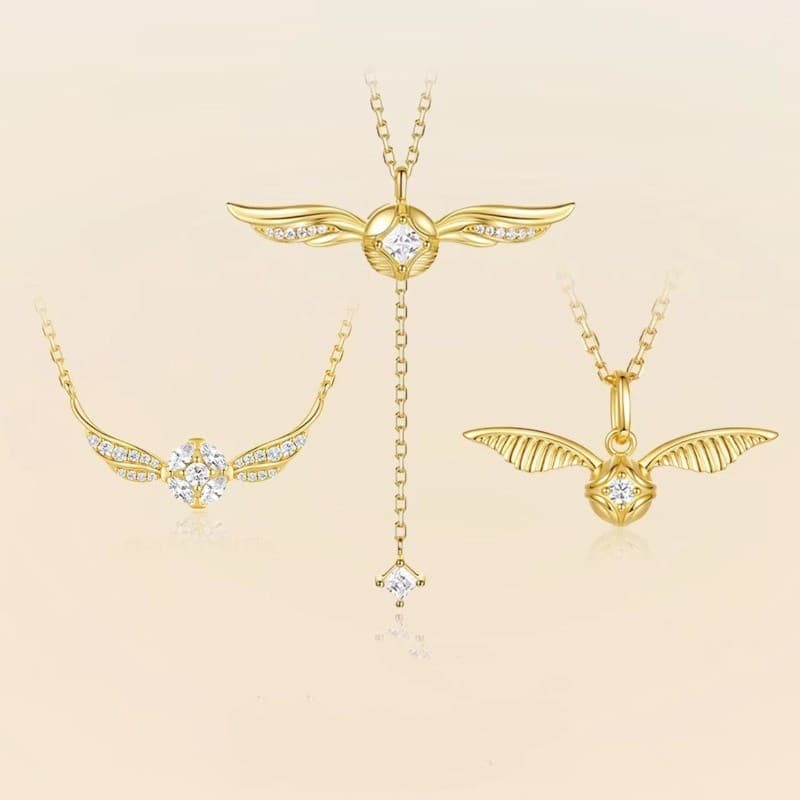 Colar com Pingente Pomo de Ouro de Harry Potter, Corrente Exquisita, Joia de Moda, Presente para Fãs HN001 PLZV