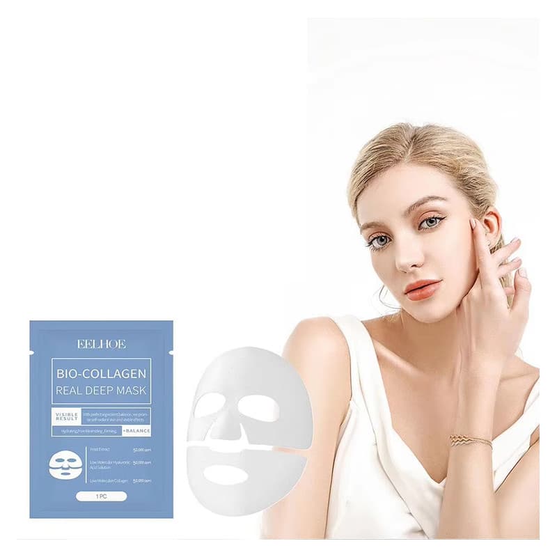 Máscara De Colágeno Hidratante Profundo Durante A Noite Facial Refrescante Iluminando Cuidados Com Pele Para Mulheres