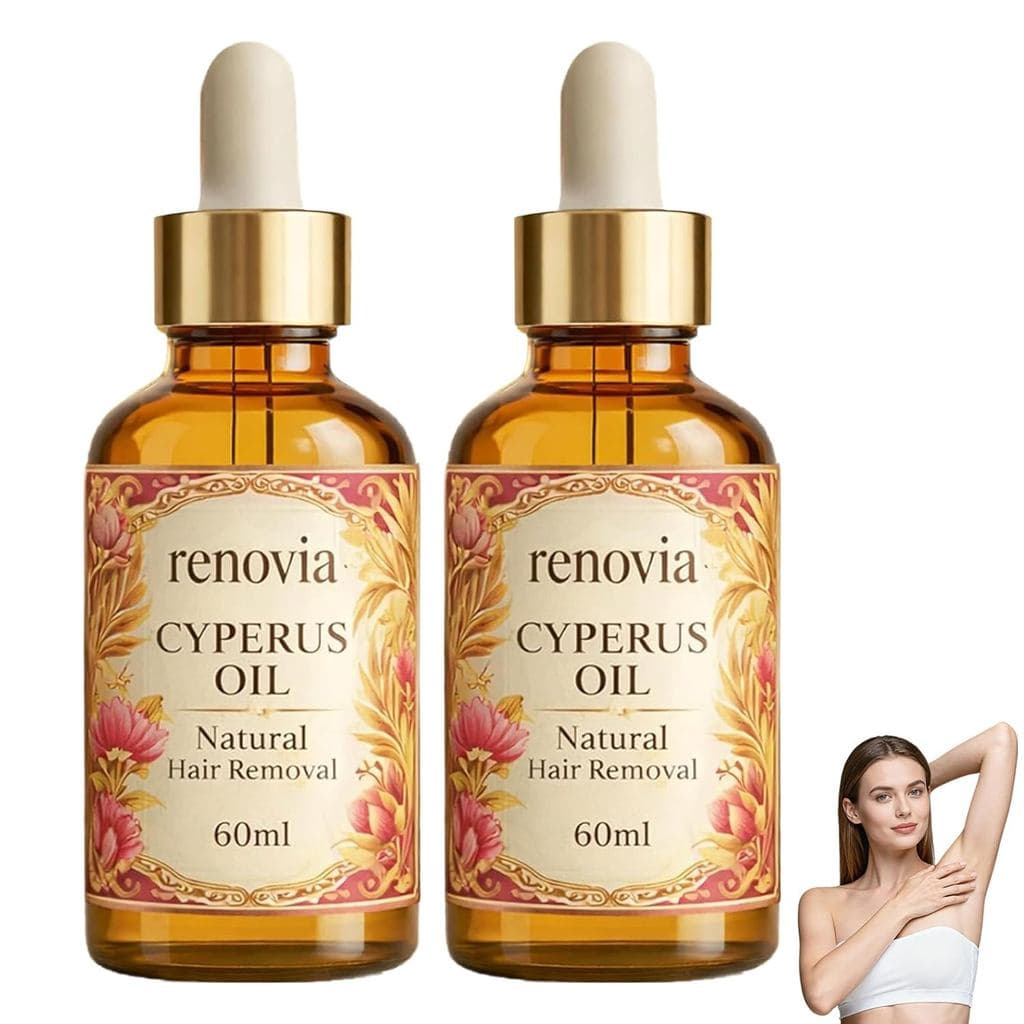 RenoviaCyperusRotundusOil,CyperusRotundusOilForHairRemoval,Moisturizesandhes,ooths,ReducesBodyHairGrowth,SuitableforAllT