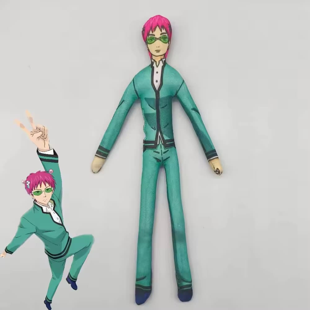 Anime A Vida Desastrosa de Saiki K Kusuo Bonecos de Pelúcia Cosplay Conjunta Brinquedo Abstrato Torcível Presente 3DHP