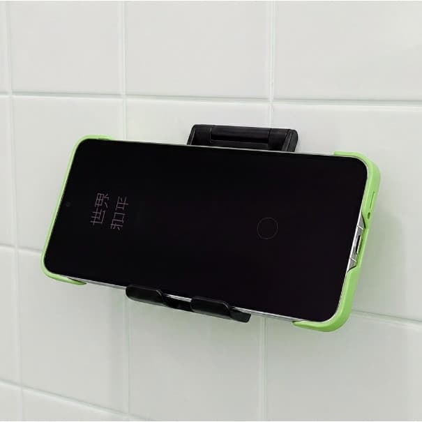 Suporte de Celular para Parede Multiuso (Banheiro e Cozinha) - Fixação Sem Furos