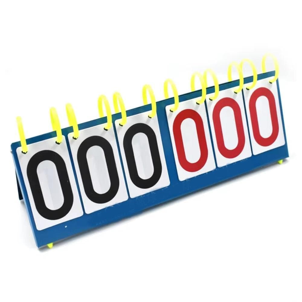 Placar 6 Dígitos Mesa Grande Contador Pontos Triplo Marcador Manual Basquete Futebol Vôlei