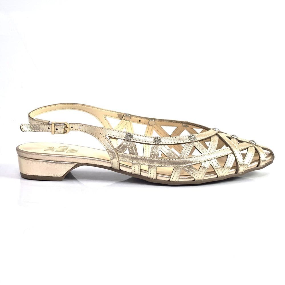 Sandália Feminina Di Valentini Salto Baixo Slingback