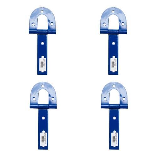 4 Dobradiça Porteira Portão 260mm No 3 Aço Carbono Ferradura