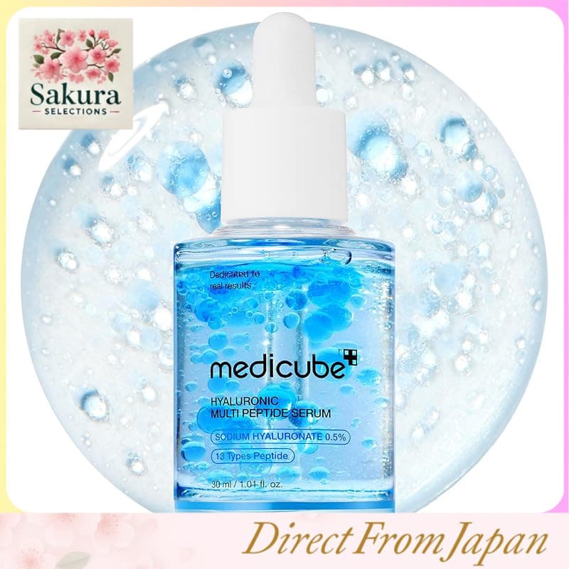 Sérum Multipeptídeo com Ácido Hialurônico MediCube, sérum de beleza, hidratação, textura da pele, luminosidade, brilho, alta densidade, pele seca, pele mista, cuidados com a pele, sérum de beleza coreano, cosméticos coreanos