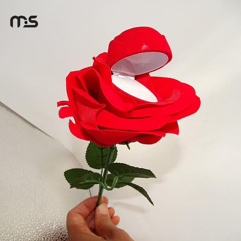 [Macrostars] Caixa De Exibição De Anel De Rosa Exclusiva , Proposta , Suporte , Noivado Floral , Dropship [PH]