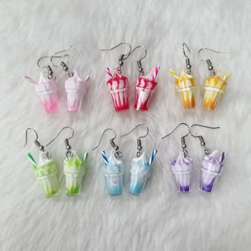 Brinco Sundae Sorvete Milkshake | Fofo | Aesthetic | Kawaii | Divertido | Alternativo