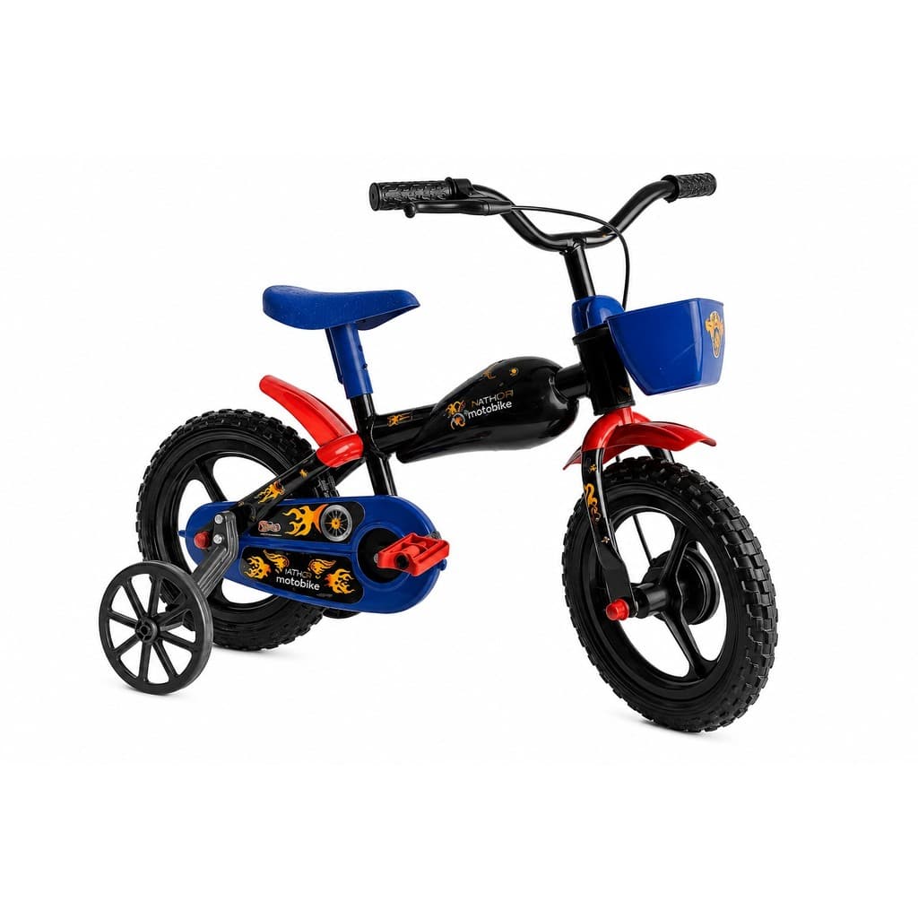 Bicicleta passeio/urbana infantil Styll Baby Moto Bike aro 12 c/ rodas de treinamento